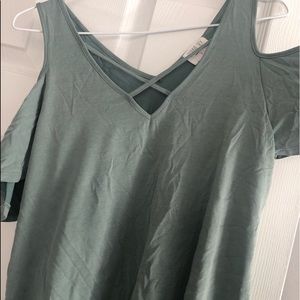 Sienna Sky Cut our shoulder top